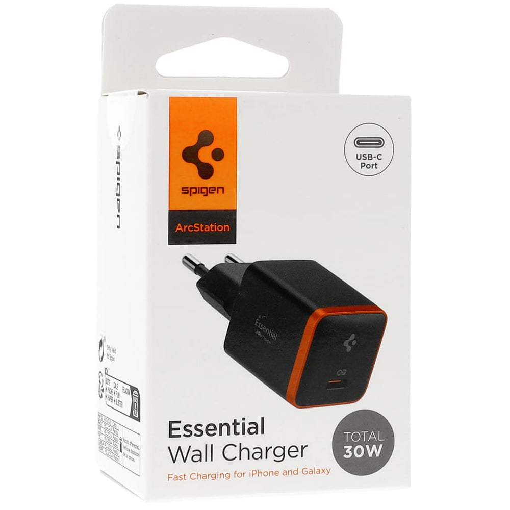 Sieťová nabíjačka Spigen EE301EU Arcstation Essential, 30W, 3A, 1 x USB-C, čierna ACH08448