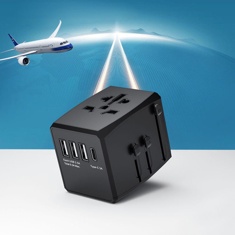 Sieťová nabíjačka Techsuit HHT904-B3 Travel, 30W, 3A, 3 x USB-A - 1 x USB-C, Biela