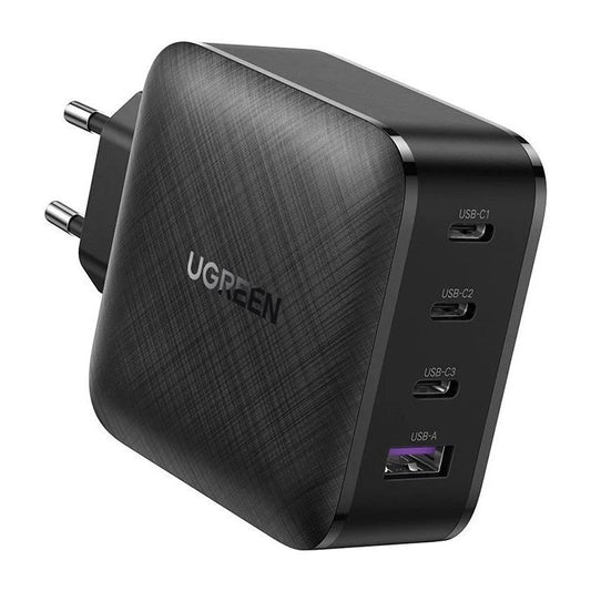 Sieťová nabíjačka UGREEN CD104, 65 W, 3A, 1 x USB-A - 3 x USB-C, čierna