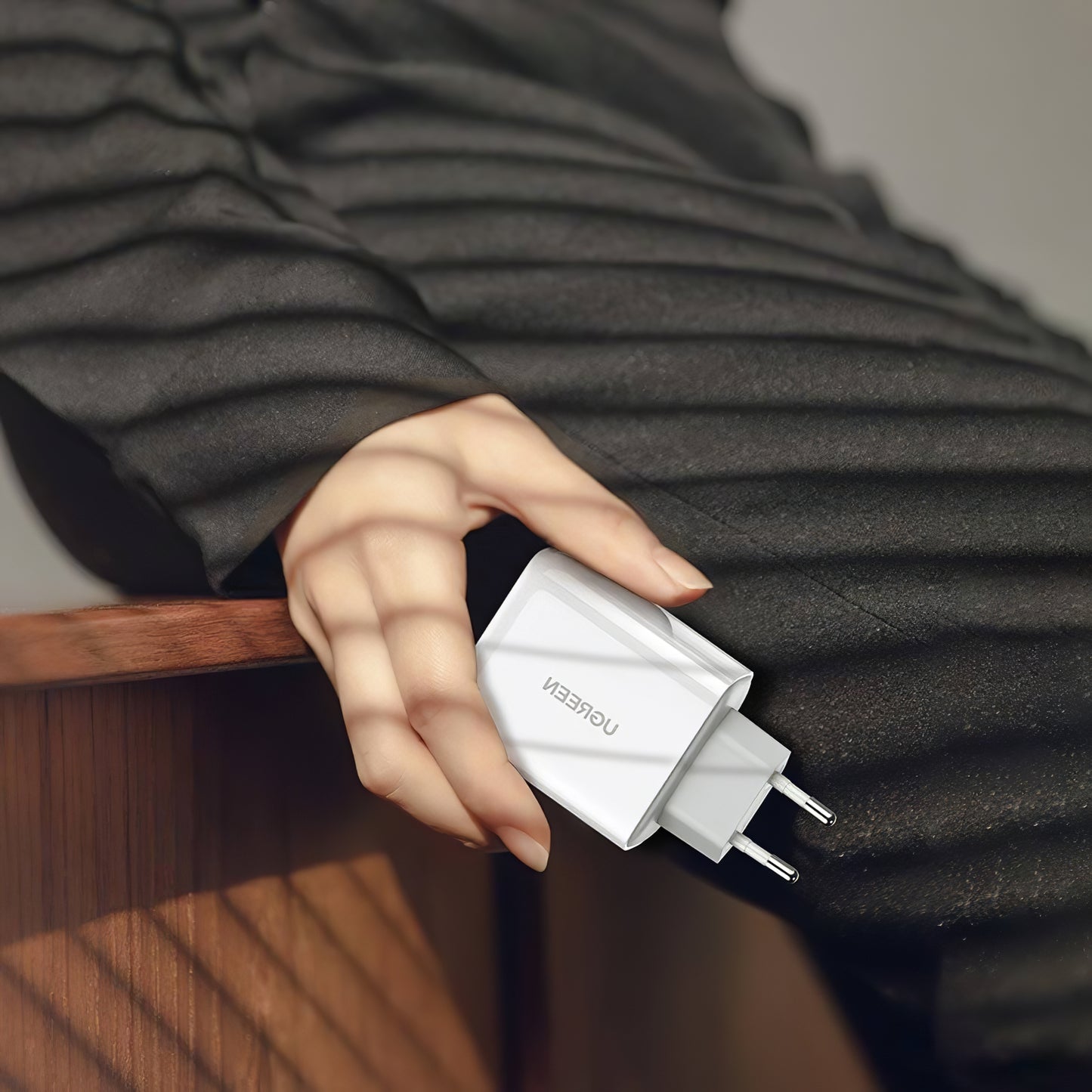 Sieťová nabíjačka UGREEN CD170, 36 W, 3A, 1 x USB-A - 1 x USB-C, biela