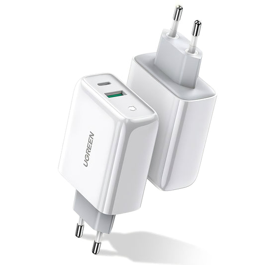 Sieťová nabíjačka UGREEN CD170, 36 W, 3A, 1 x USB-A - 1 x USB-C, biela