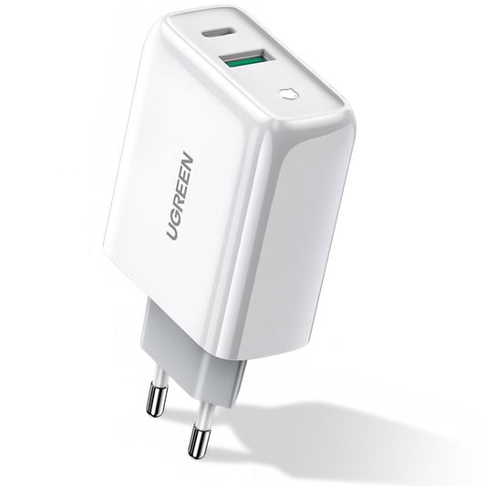 Sieťová nabíjačka UGREEN CD170, 36 W, 3A, 1 x USB-A - 1 x USB-C, biela