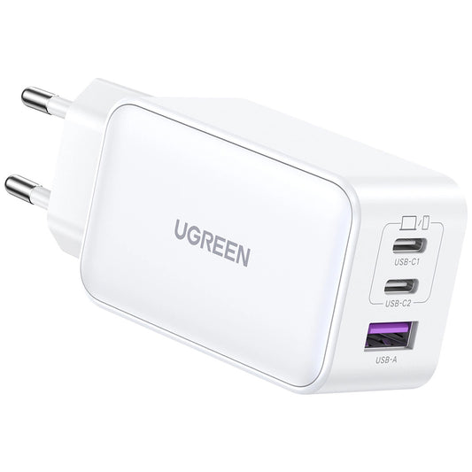 Sieťová nabíjačka UGREEN CD244, 65 W, 3A, 1 x USB-A - 2 x USB-C, biela