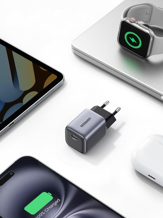 Sieťová nabíjačka UGREEN CD319, 30 W, 3A, 1 x USB-C, sivá