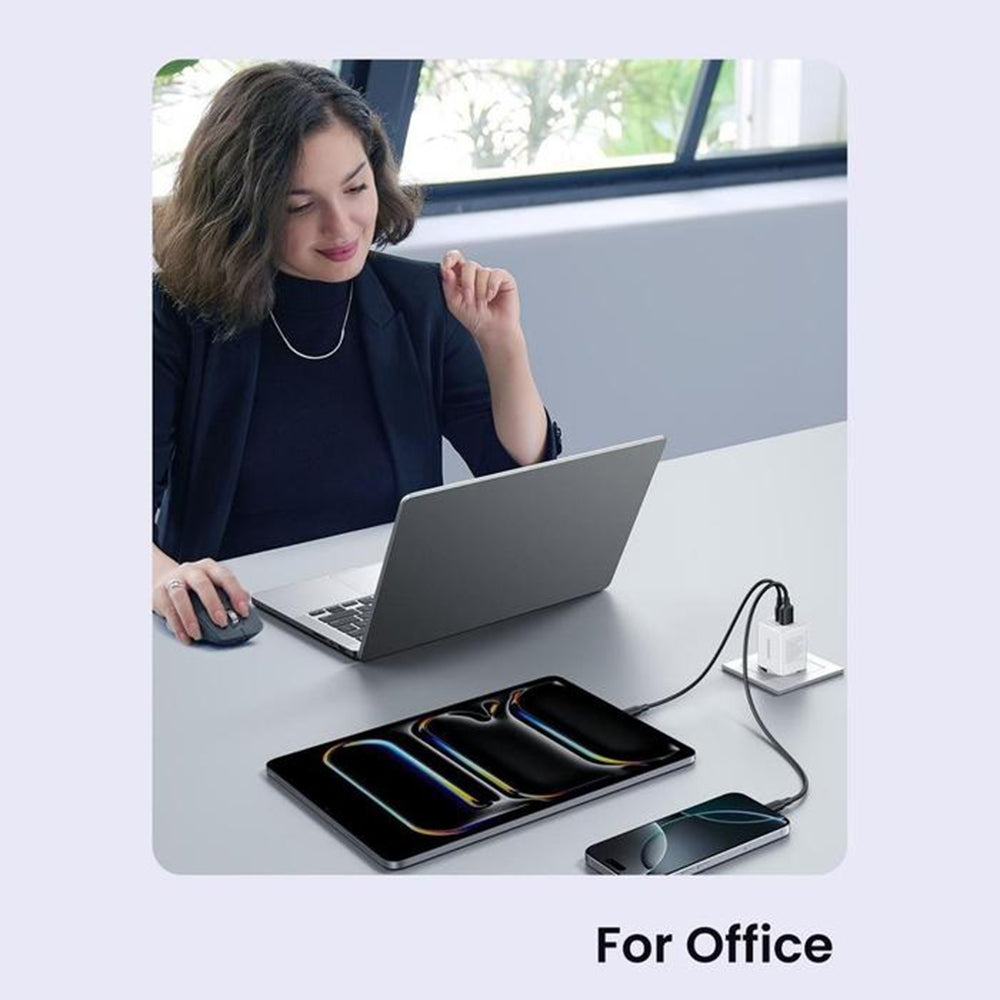 Sieťová nabíjačka UGREEN X516, 30W, 3A, 1 x USB-A - 1 x USB-C, Ružová