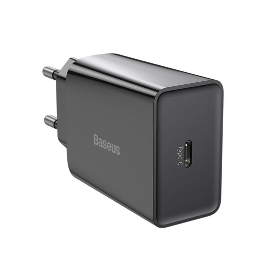 Sieťová nabíjačka Baseus Speed, 20W, 3A, 1 x USB-C, čierna CCFS-SN01