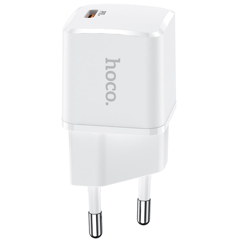 Sieťová nabíjačka HOCO N10, 20 W, 3A, 1 x USB-C, biela