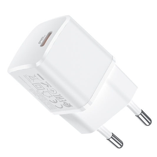 Sieťová nabíjačka HOCO N10, 20 W, 3A, 1 x USB-C, biela