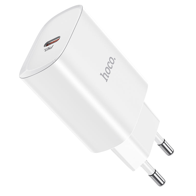 Sieťová nabíjačka HOCO N14, 20 W, 3A, 1 x USB-C, biela