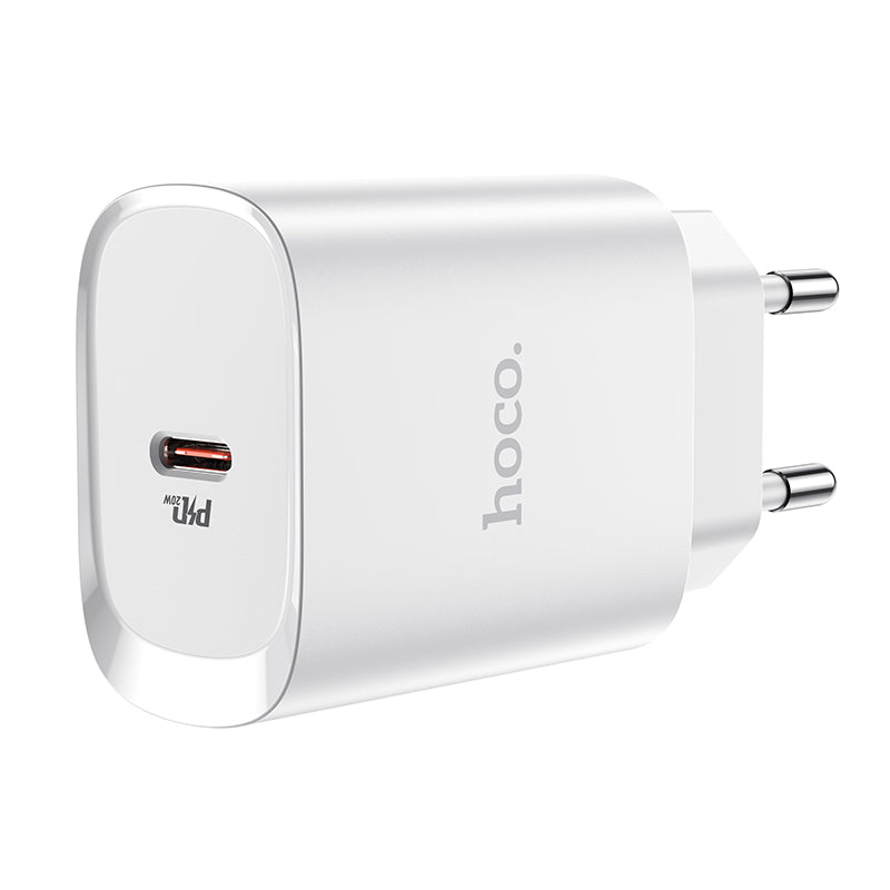 Sieťová nabíjačka HOCO N14, 20 W, 3A, 1 x USB-C, biela