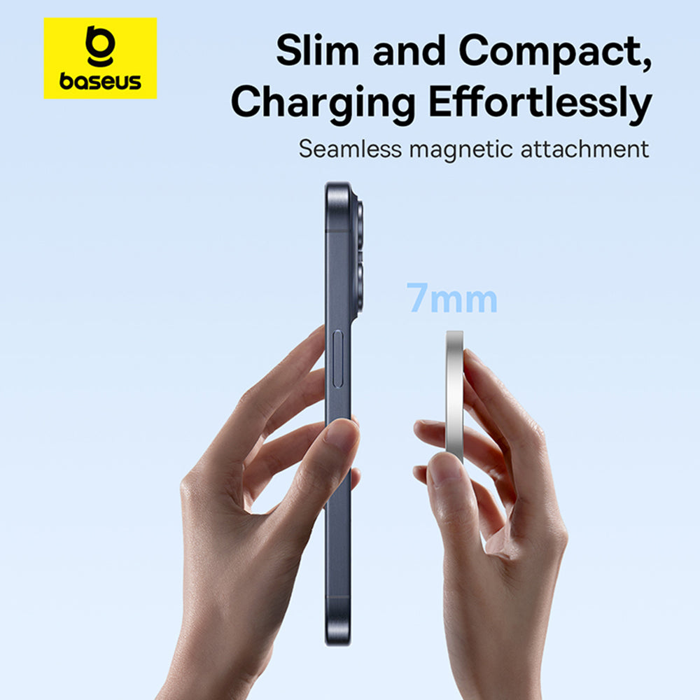 Bezdrôtová nabíjačka Baseus Simple Mini4 Air, 15W, 1.67A, Strieborná P10278200S11-00