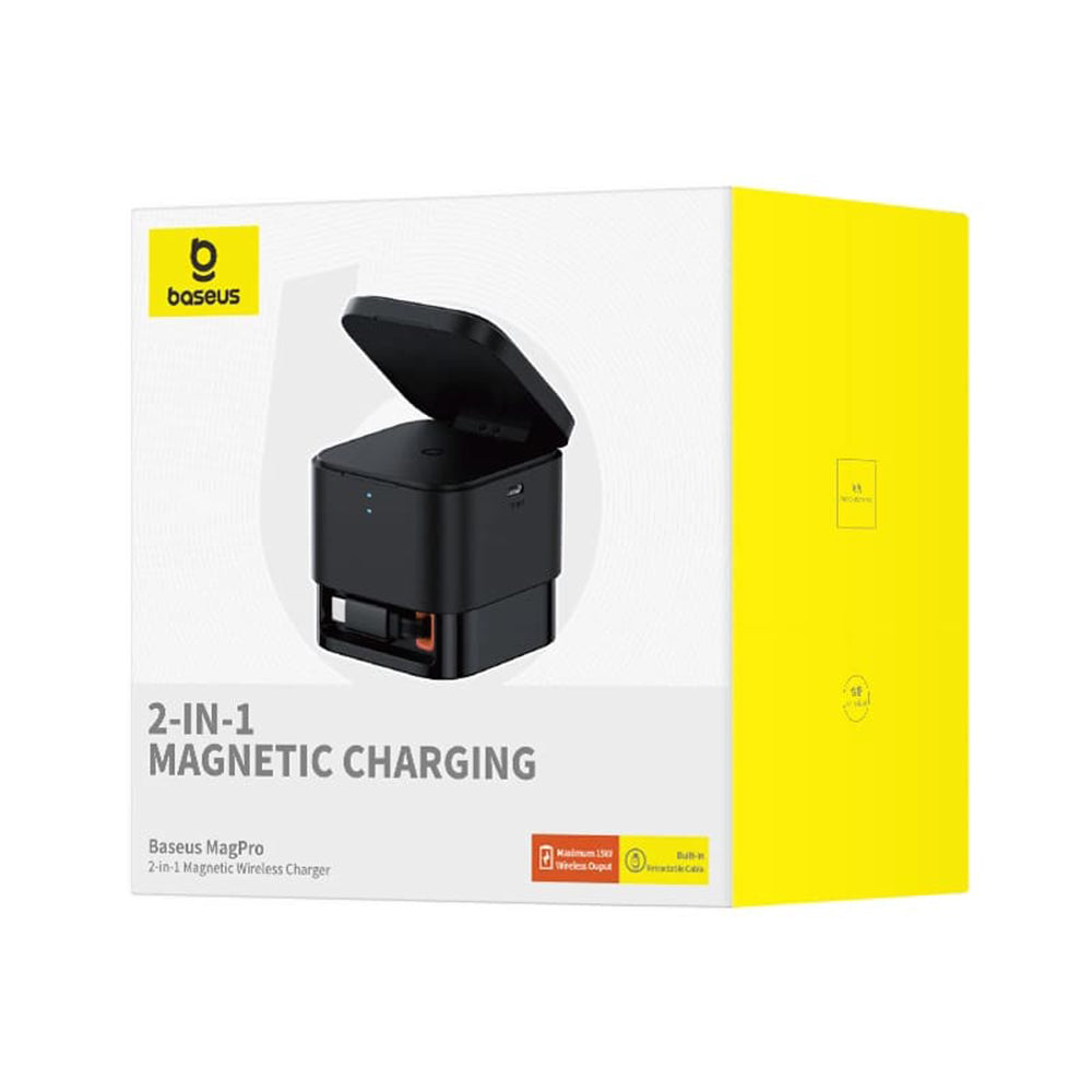 Bezdrôtová nabíjacia stanica Baseus MagPro, 25W, 1.67A, 1 x USB-C, čierna P10264100123-00