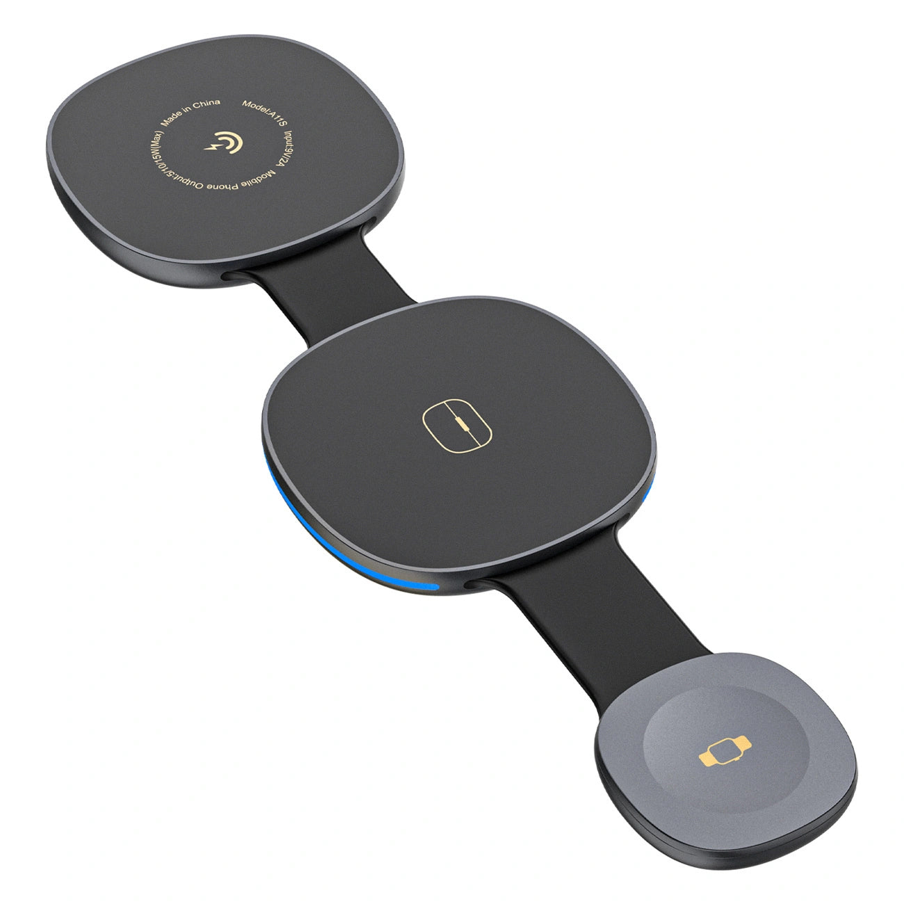 Dudao A11S 3in1 Wireless Network Charger, 15W, Black