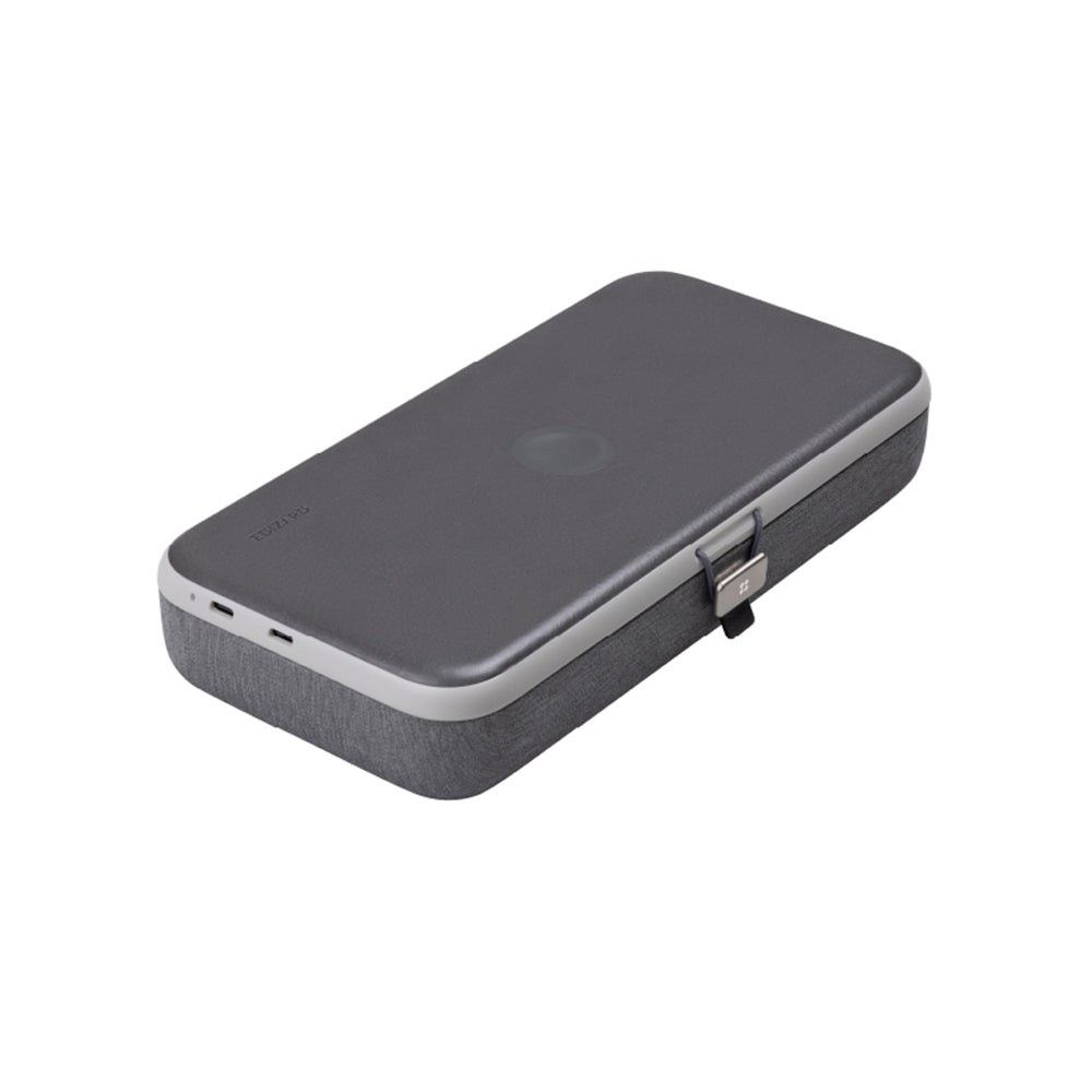 Bezdrôtová nabíjacia stanica Edizard PowerCube 3v1, 65W, 3.25A, 1 x USB-C, Sivá