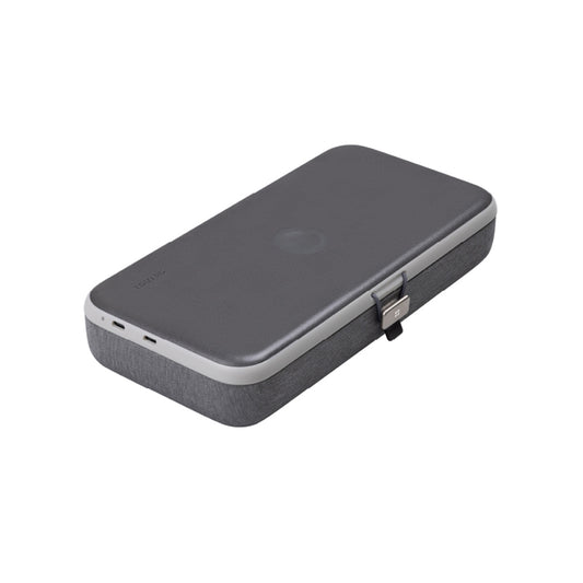 Bezdrôtová nabíjacia stanica Edizard PowerCube 3v1, 65W, 3.25A, 1 x USB-C, Sivá