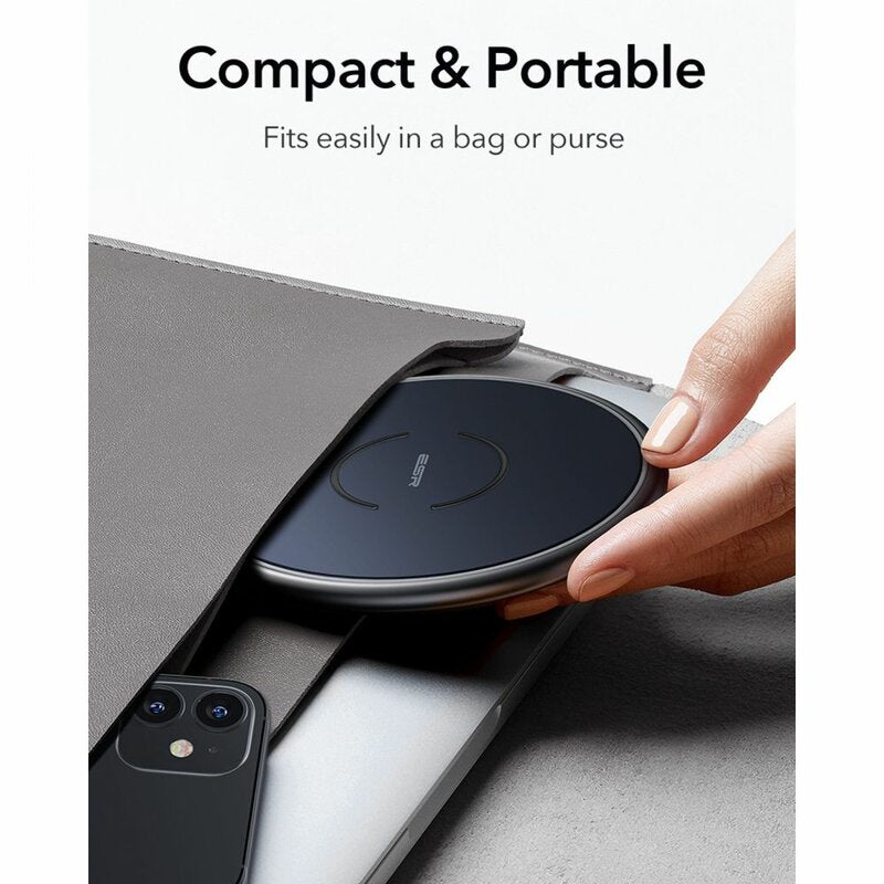 Bezdrôtová sieťová nabíjačka ESR Halolock, 10W, 1.1A, Modrá