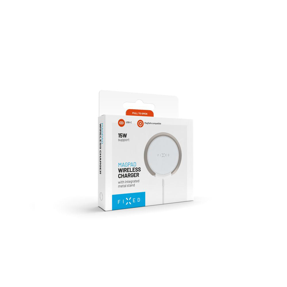 Fixed Ring Wireless Network Charger, 15W, 1.67A, White