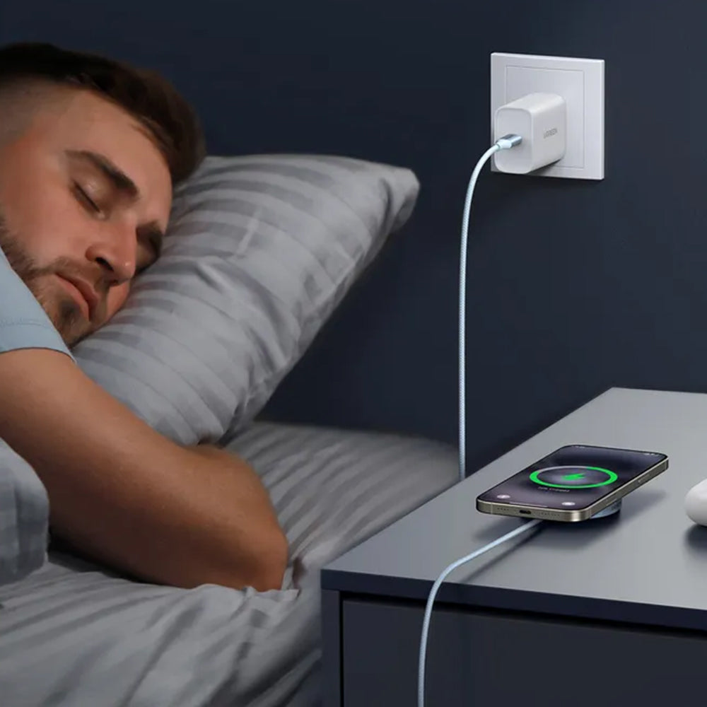 Bezdrôtová nabíjačka UGREEN MagFlow, 25W, Modrá