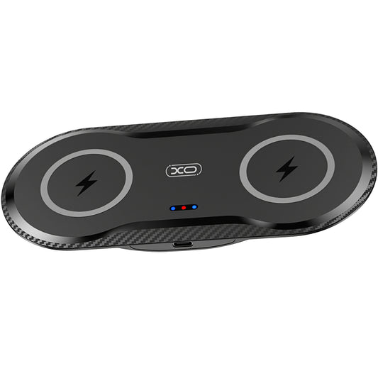 Bezdrôtová sieťová nabíjačka XO Design WX026, 20 W, 1,1 A, čierna