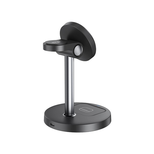 Bezdrôtová sieťová nabíjačka XO Design CX038 3v1, 15W, 1.67A, Čierna