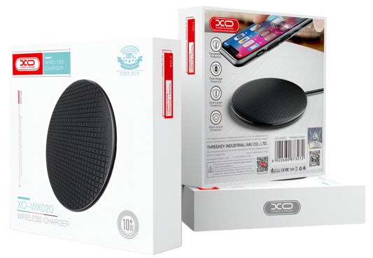 Bezdrôtová sieťová nabíjačka XO Design WX020, 15W, 1.67A, Čierna