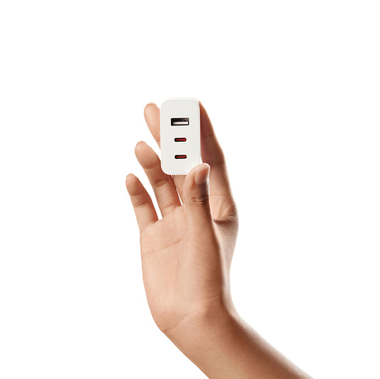 Xiaomi 2C1A GaN sieťová nabíjačka, 67 W, 3A, 1 x USB-A - 2 x USB-C, biela