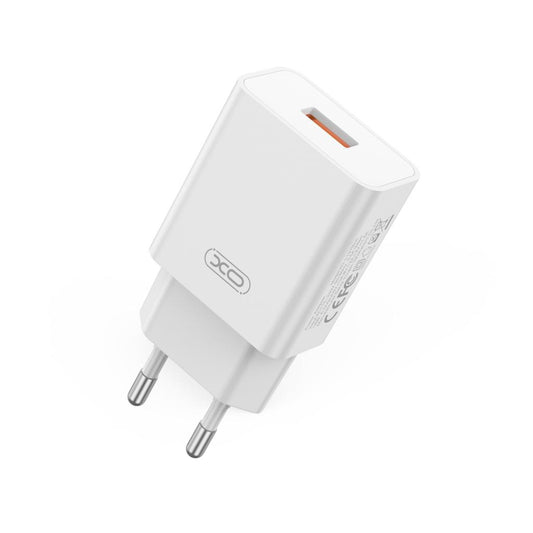 Sieťová nabíjačka XO Design L127, 18W, 3A, 1 x USB-A, Biela