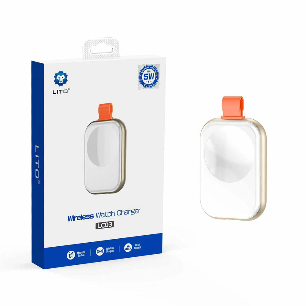 Bezdrôtová nabíjačka Lito LC03 pre Apple Watch Series, Biela