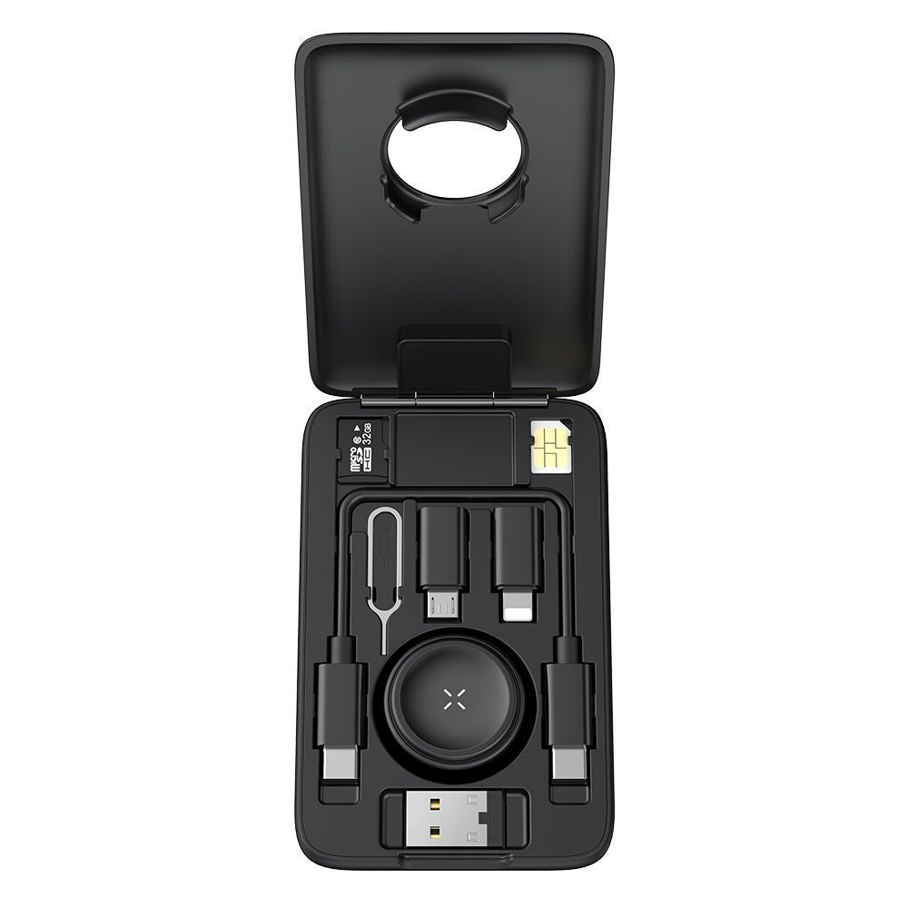 Bezdrôtová nabíjačka s organizérom McDodo CH-2440 8v1 pre Apple Watch Series, Čierna