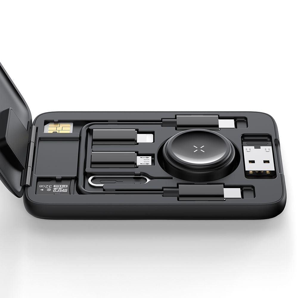 Bezdrôtová nabíjačka s organizérom McDodo CH-2440 8v1 pre Apple Watch Series, Čierna
