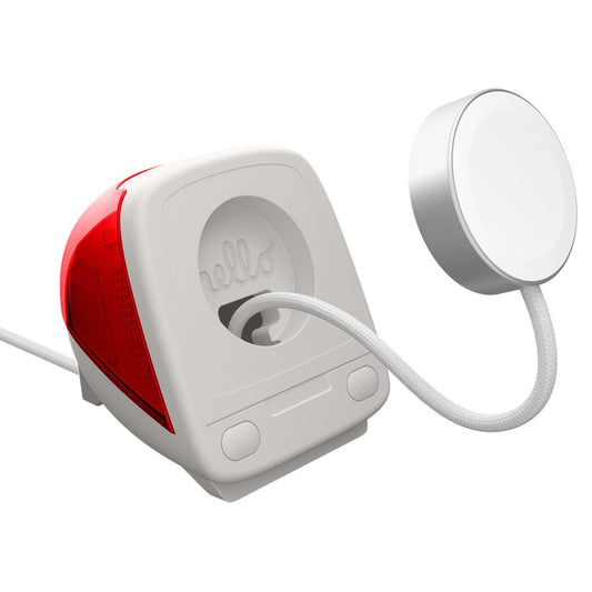 Spigen C1 Classic stojan pre bezdrôtovú nabíjačku Apple Watch Series, Červený