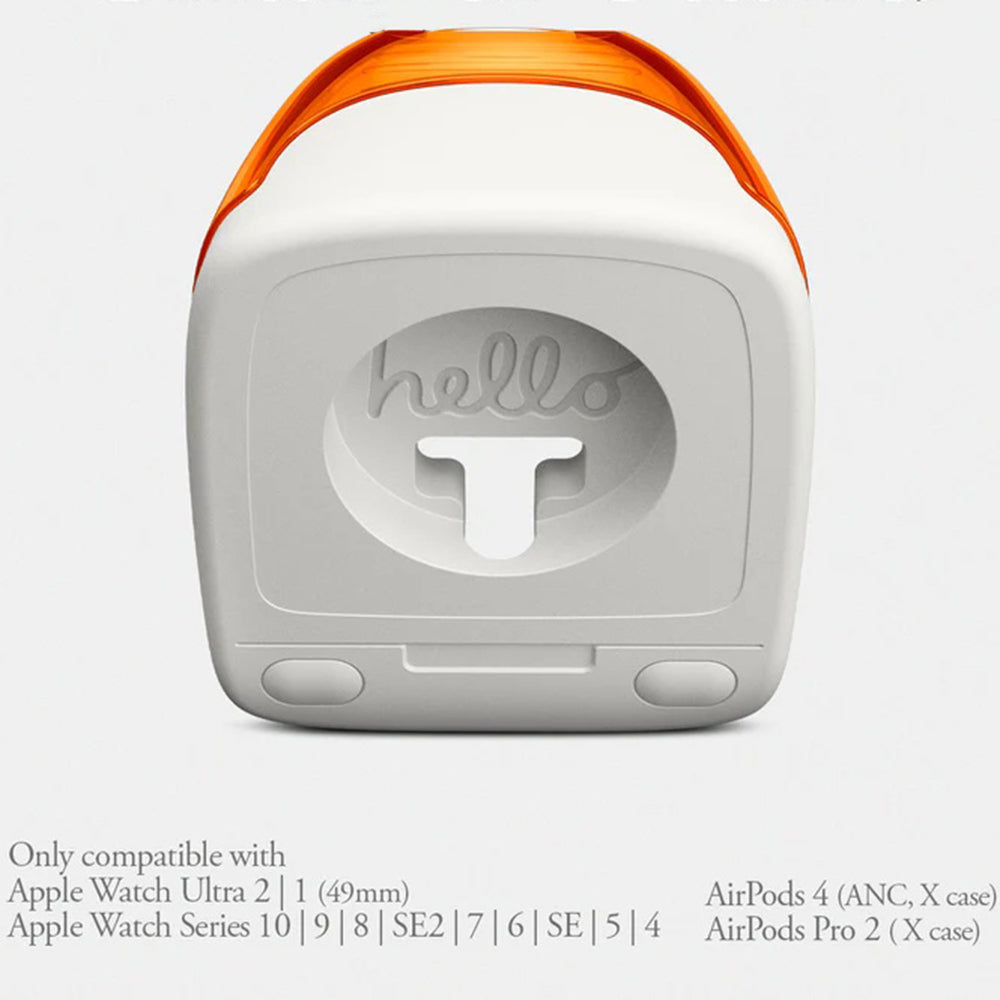 Spigen C1 Classic stojan pre bezdrôtovú nabíjačku Apple Watch Series, Červený