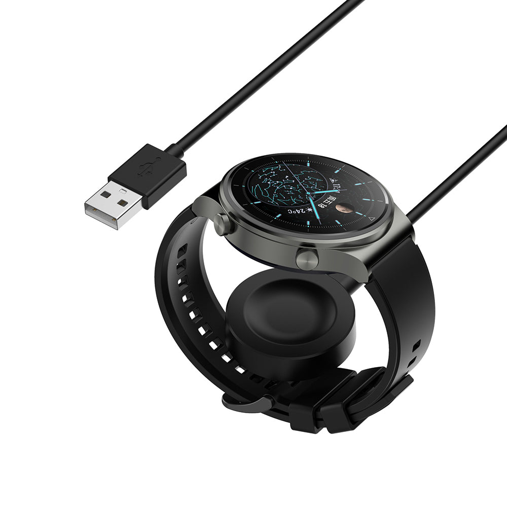 Bezdrôtová nabíjačka Techsuit THC1 pre Honor Watch / Huawei Watch Series, USB-A, Čierna