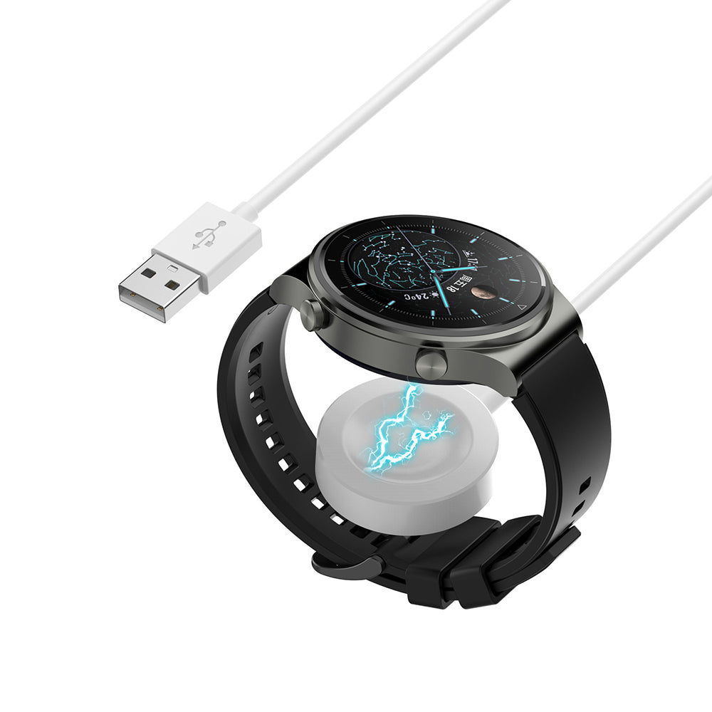 Bezdrôtová nabíjačka Techsuit THC1 pre Huawei Watch Series, USB-A, Biela