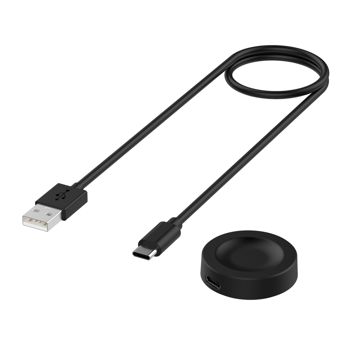 Bezdrôtová nabíjačka Techsuit THC2 pre Honor Watch / Huawei Watch Series, USB-A, Čierna