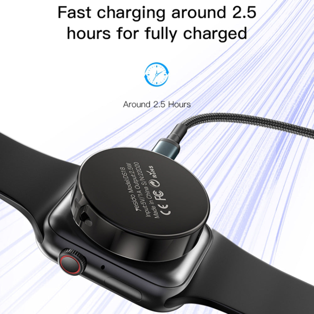 Bezdrôtová nabíjačka Yesido DS18 pre Apple Watch Series, Čierna