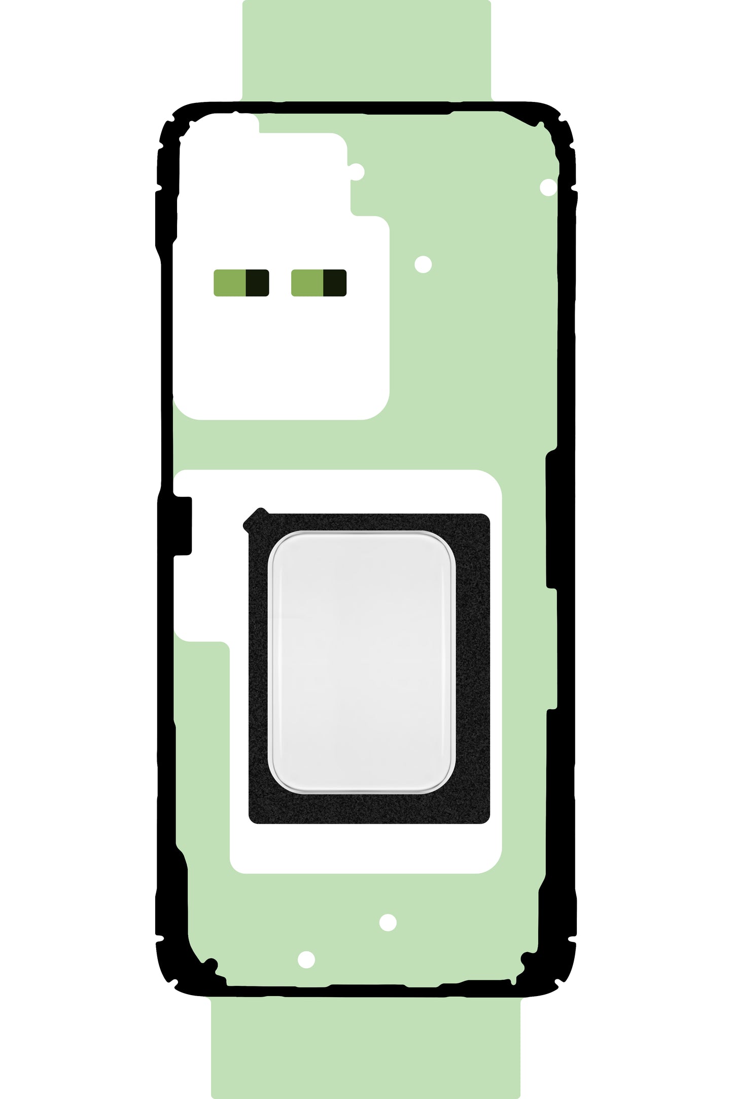 Lepiaca sada na kryt batérie Samsung Galaxy S20 Ultra G988, Service Pack GH82-22280A