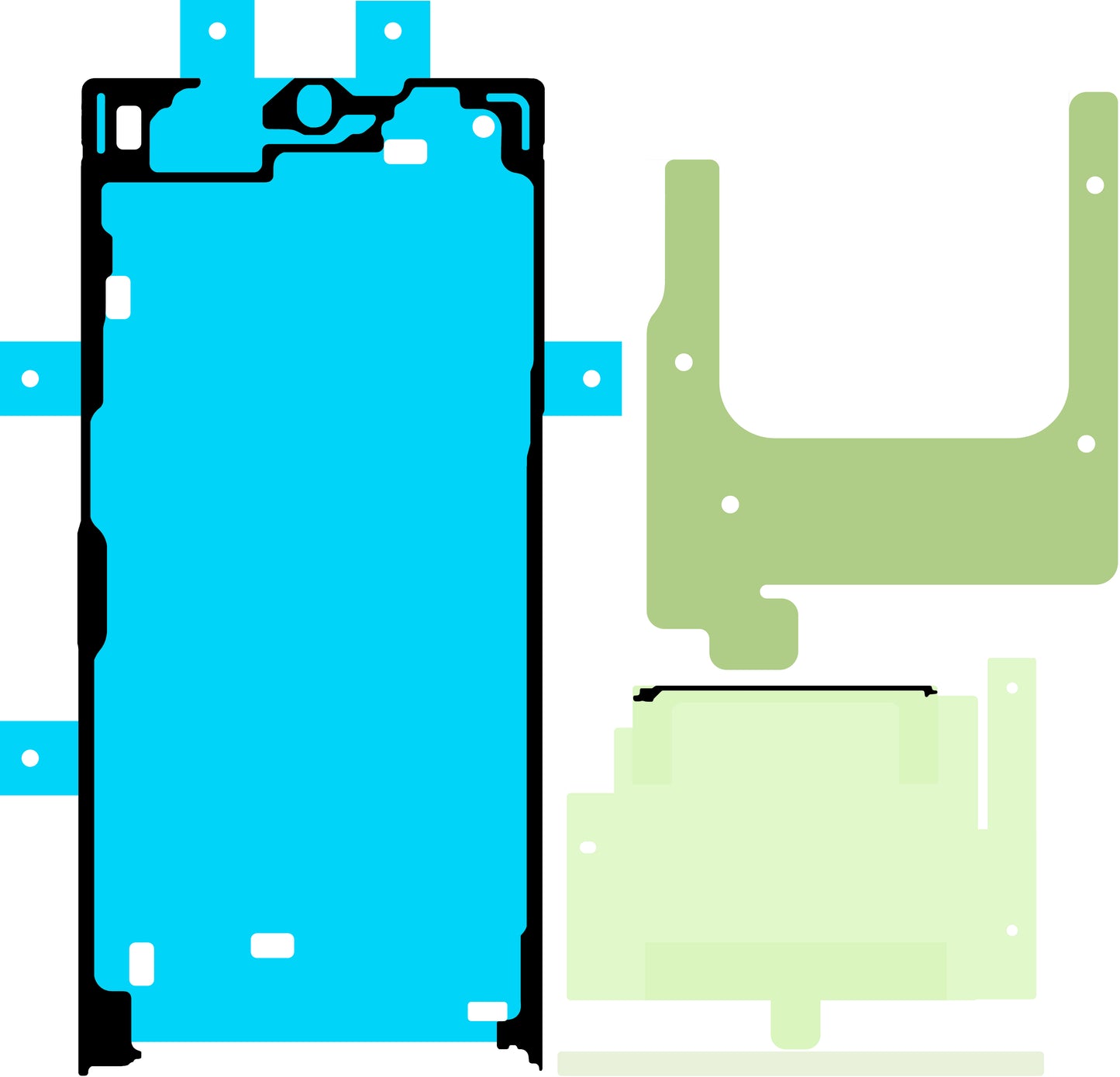 Kit na lepenie displeja Samsung Galaxy S24 Ultra S928, Service Pack GH82-33544A