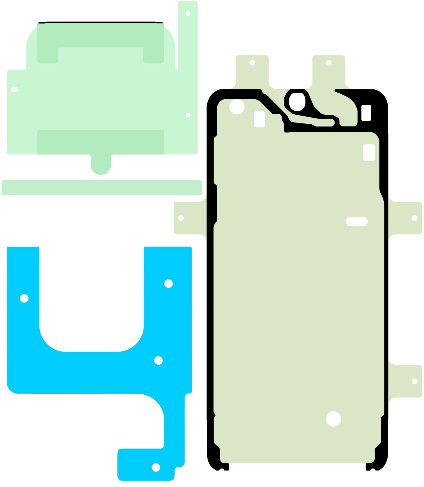 Kit Adeziv Display Samsung Galaxy S23 S911, Service Pack GH82-30551A