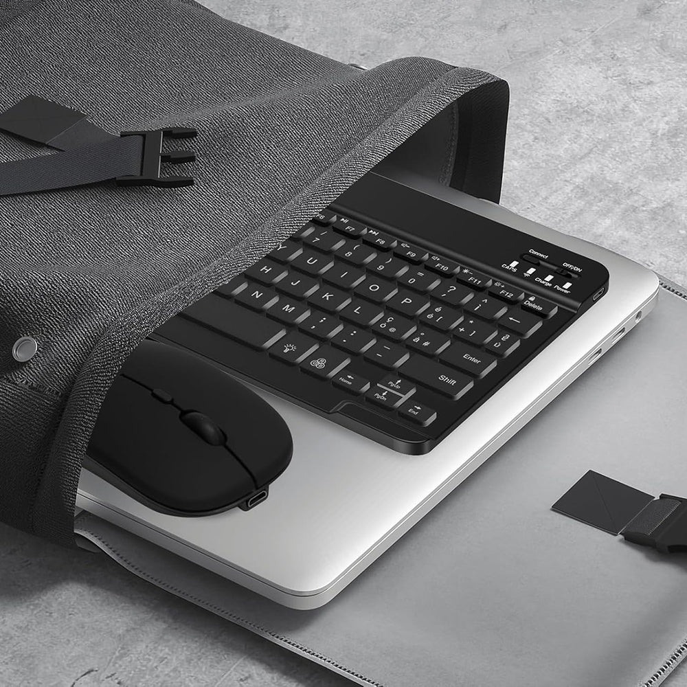 Bezdrôtová klávesnica a myš Techsuit AirCombo WKM1, BT / Wi-Fi, čierna