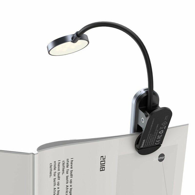 Ledová lampa na stôl Baseus Comfort Reading Mini Clip, sivá DGRAD-0G