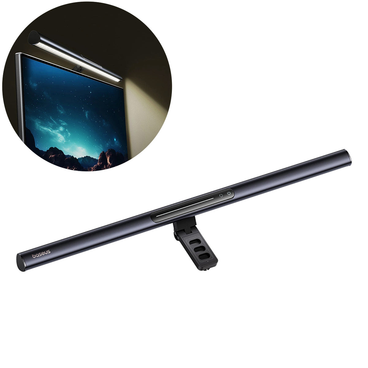Lampa Led Monitor Baseus i-Wok 3, 2700K - 6000K, Čierna L10068500111-00