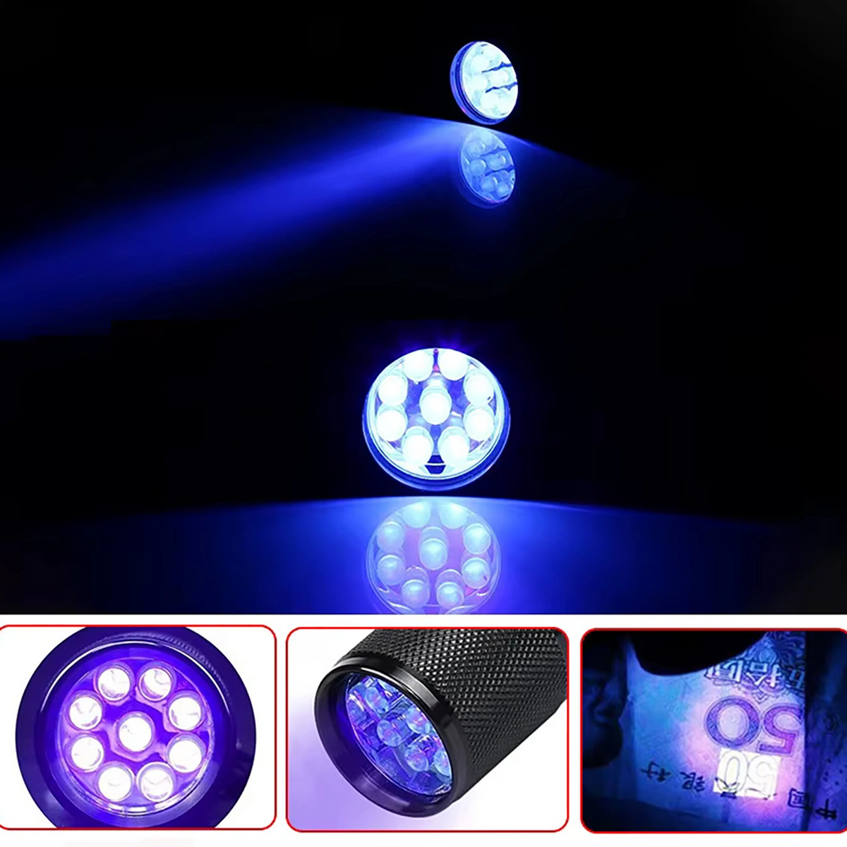 UV LED baterka WZK WLD-9L, IP65