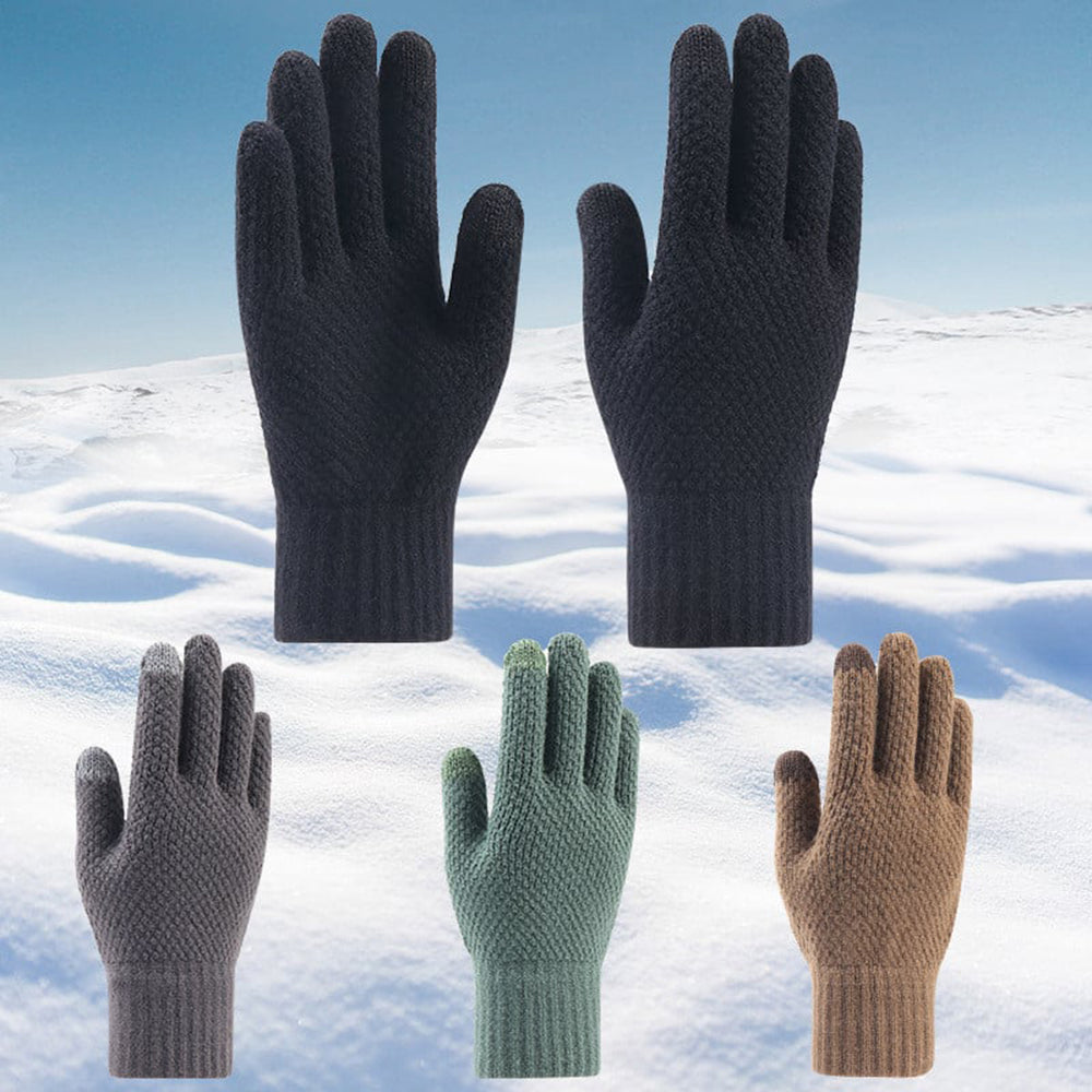 Pánske zimné dotykové rukavice Techsuit ST0013, veľkosť 22 cm, sivé