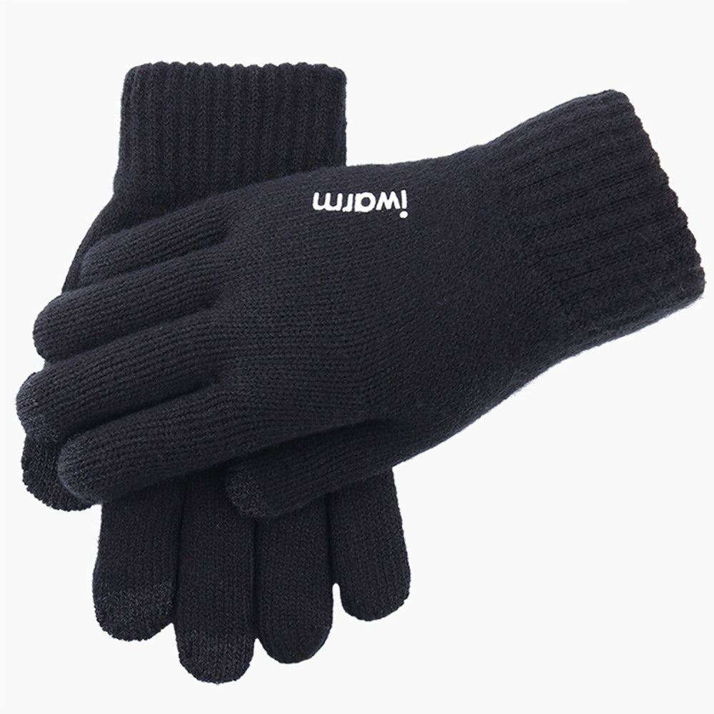 Dotykové zimné rukavice Iwarm ST0005, veľkosť 21 cm, čierne