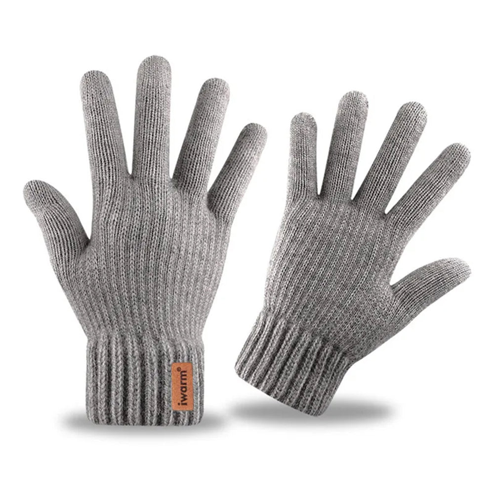 Dotykové zimné rukavice Iwarm ST0016, veľkosť 22 cm, sivé