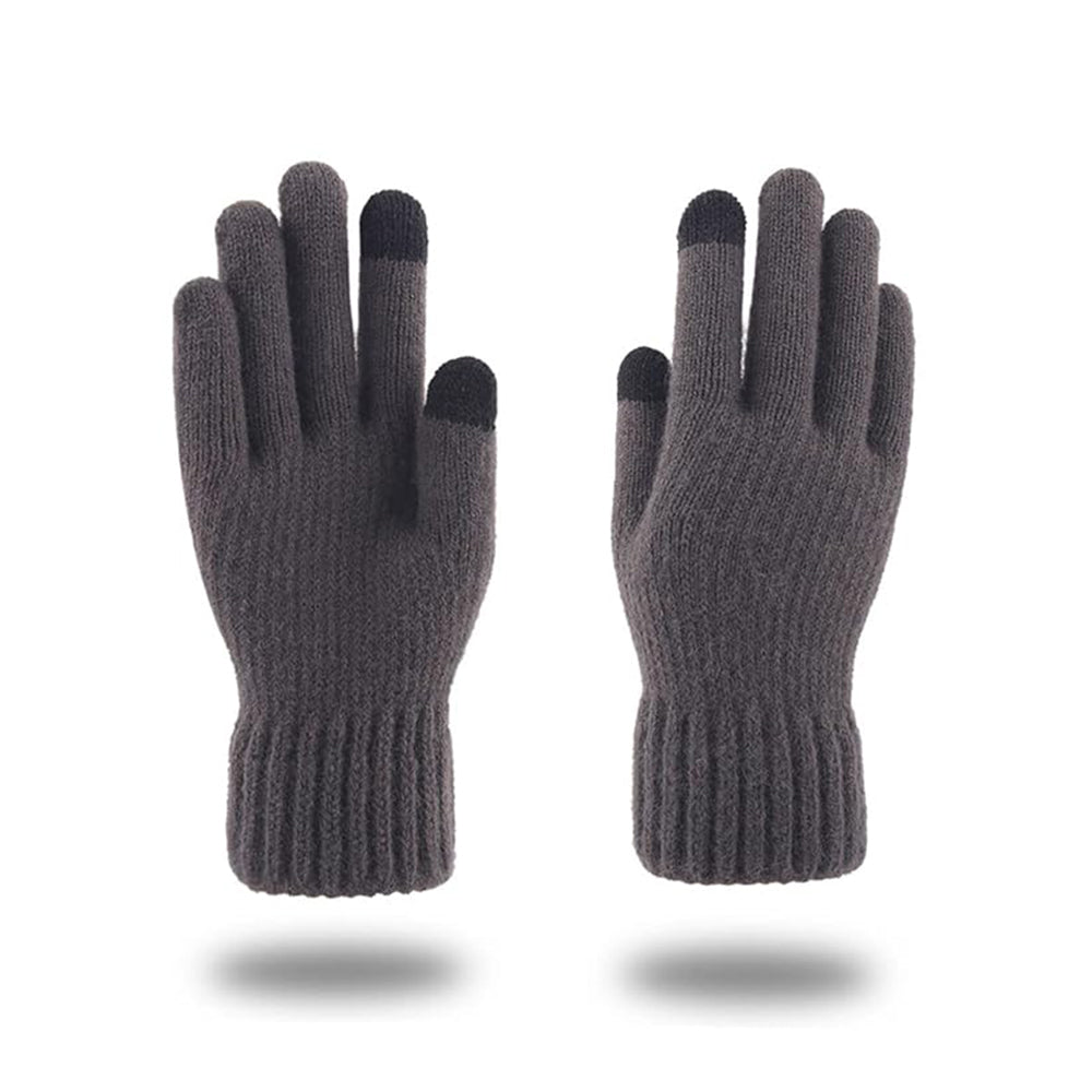 Unisex dotykové zimné rukavice Techsuit ST0012, veľkosť 22 cm, sivé