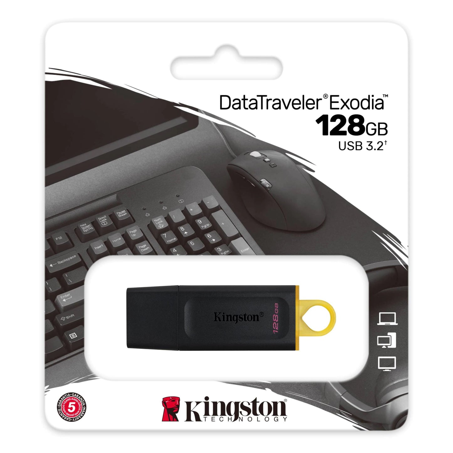 Externá pamäť USB-A 3.2 Kingston DT Exodia, 128Gb DTX/128GB