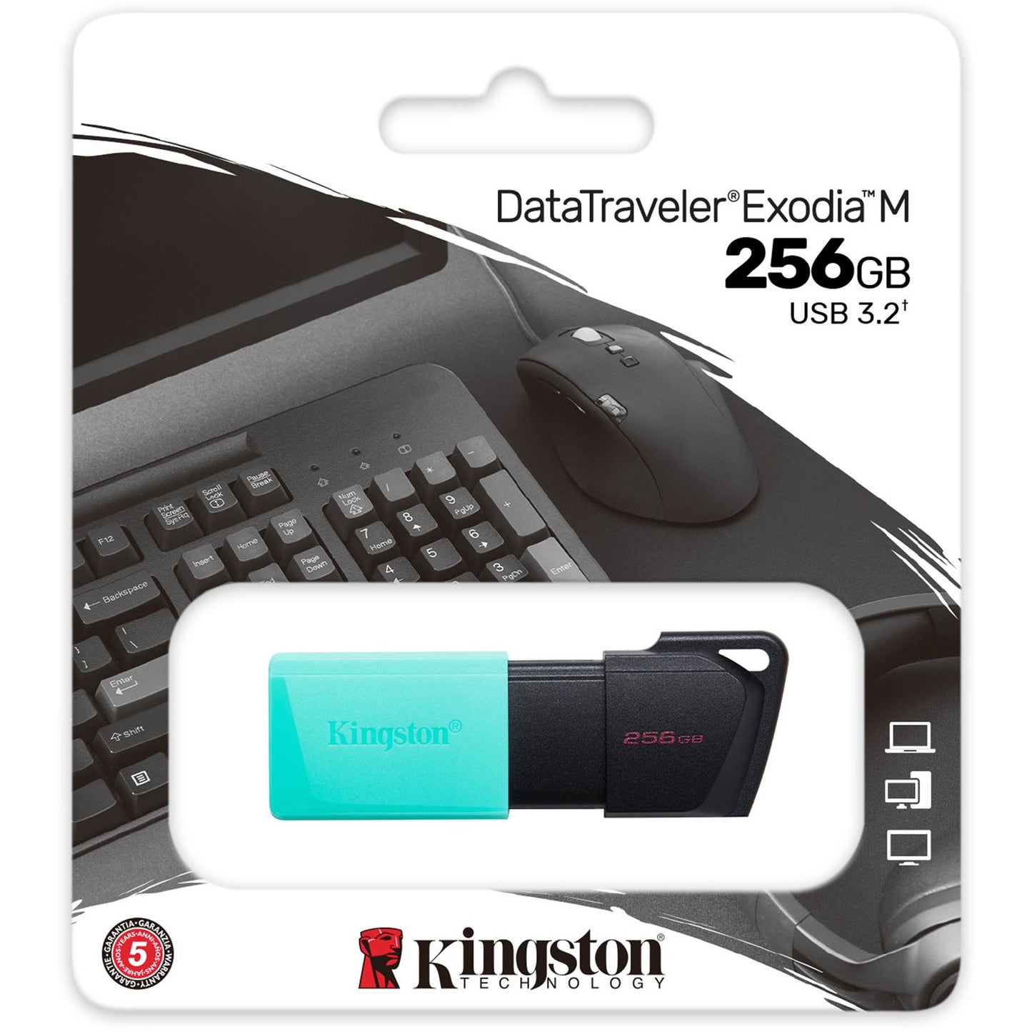 Externá pamäť USB-A 3.2 Kingston DT Exodia M, 256Gb DTXM/256GB