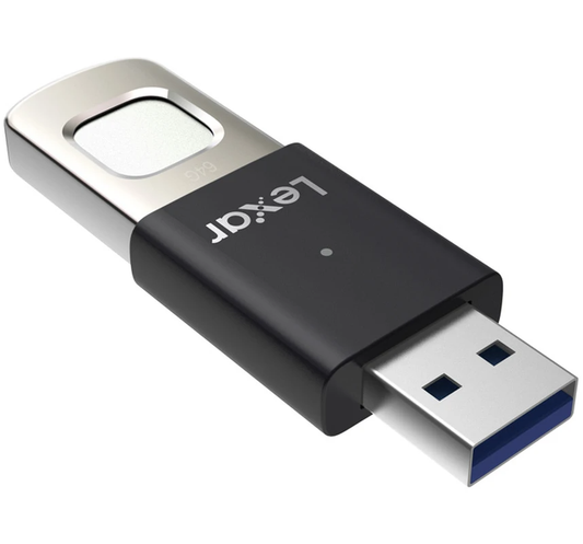 Externá pamäť USB-A 3.2 Lexar JumpDrive Fingerprint F35 Pro, 64Gb